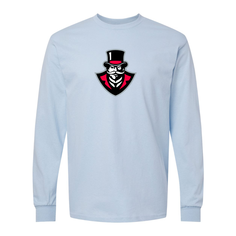 Men's  Austin Peay Governors  Gildan Heavy Cotton Long Sleeve T-Shirt