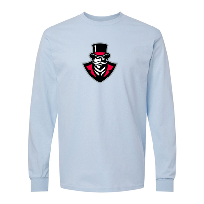 Men's  Austin Peay Governors  Gildan Heavy Cotton Long Sleeve T-Shirt