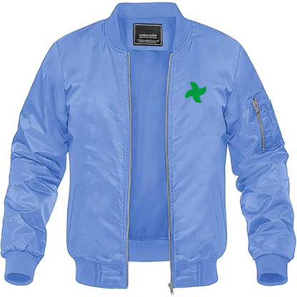 Men's Thermomix Screw Logo Lightweight Bomber Jacket Windbreaker Softshell Varsity Jacket Coat