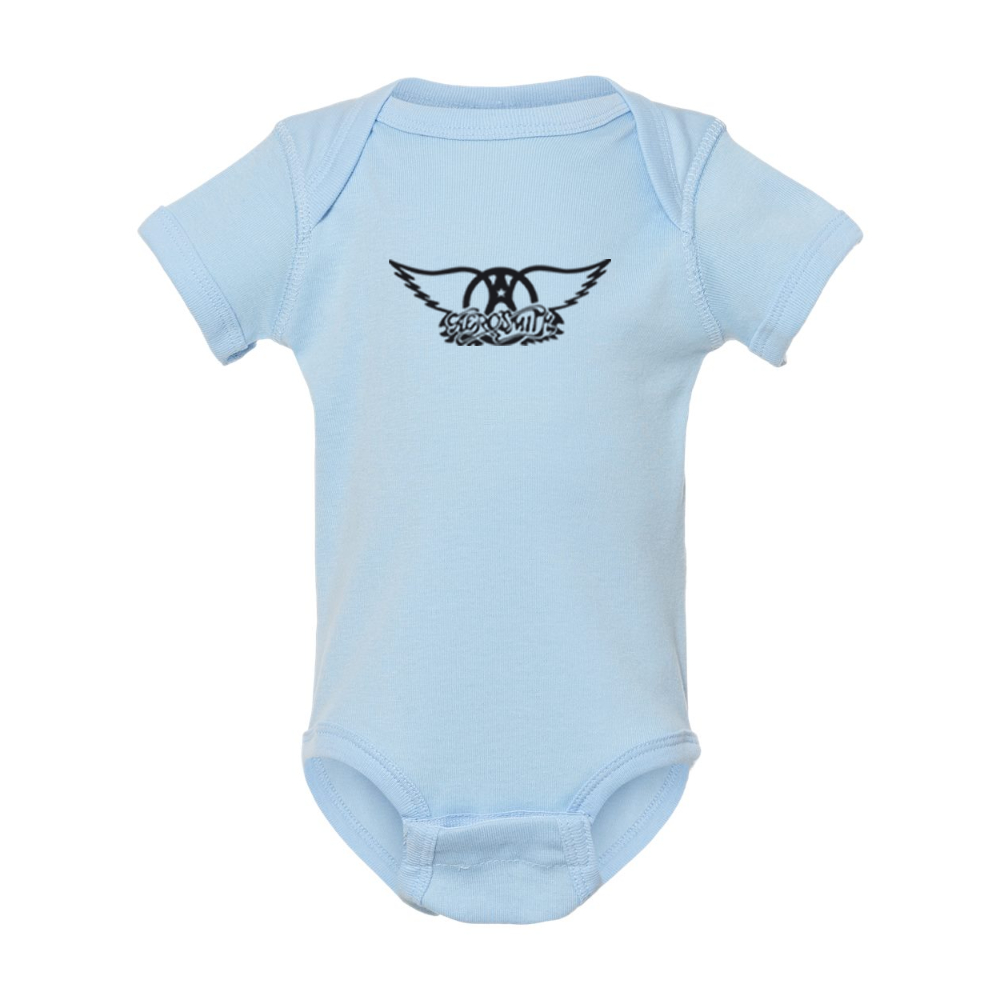 Aerosmith Logo  Rabbit Skins Infant Baby Rib Bodysuit