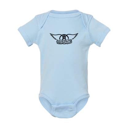 Aerosmith Logo  Rabbit Skins Infant Baby Rib Bodysuit