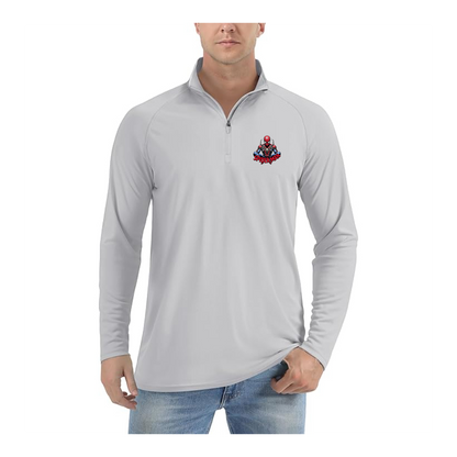 Men's Spider-Man 2025  Lightweight Quarter-Zip Athletic Shirt Long Sleeve Performance Wear