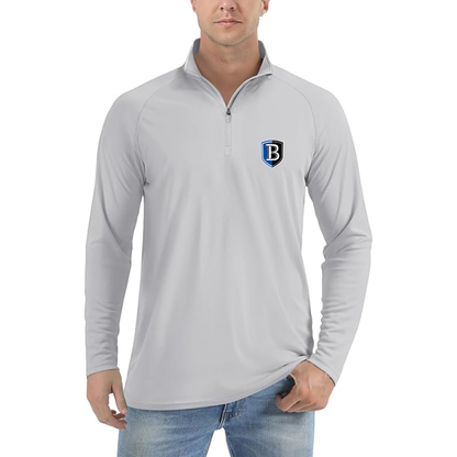 Men's Bentley Falcons   Lightweight Quarter-Zip Athletic Shirt Long Sleeve Performance Wear