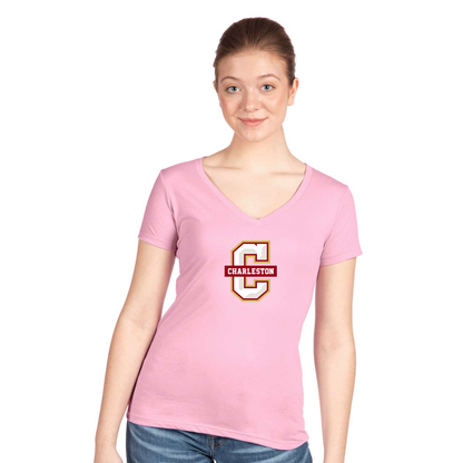 Women's Charleston Cougars Next Level V-Neck T-Shirt