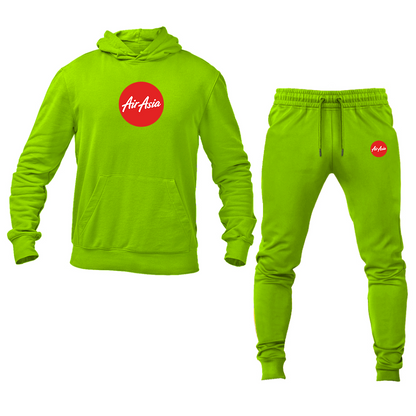 Men's Air Asia Logo Hoodie Joggers Set