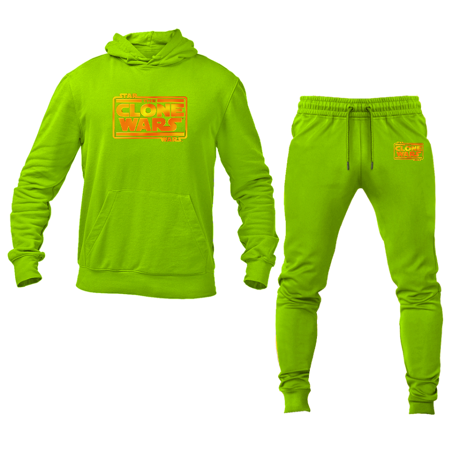 Men's The Clone wars Logo Hoodie Joggers Set
