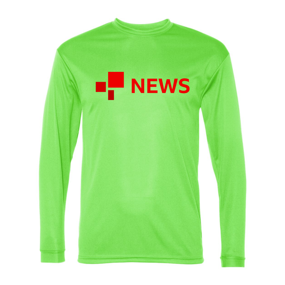 Men's  BBC News  Performance Long Sleeve T-Shirt
