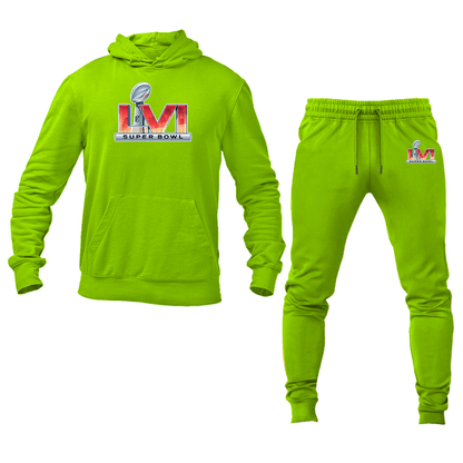Men's Superbowl LVI Logo Hoodie Joggers Set