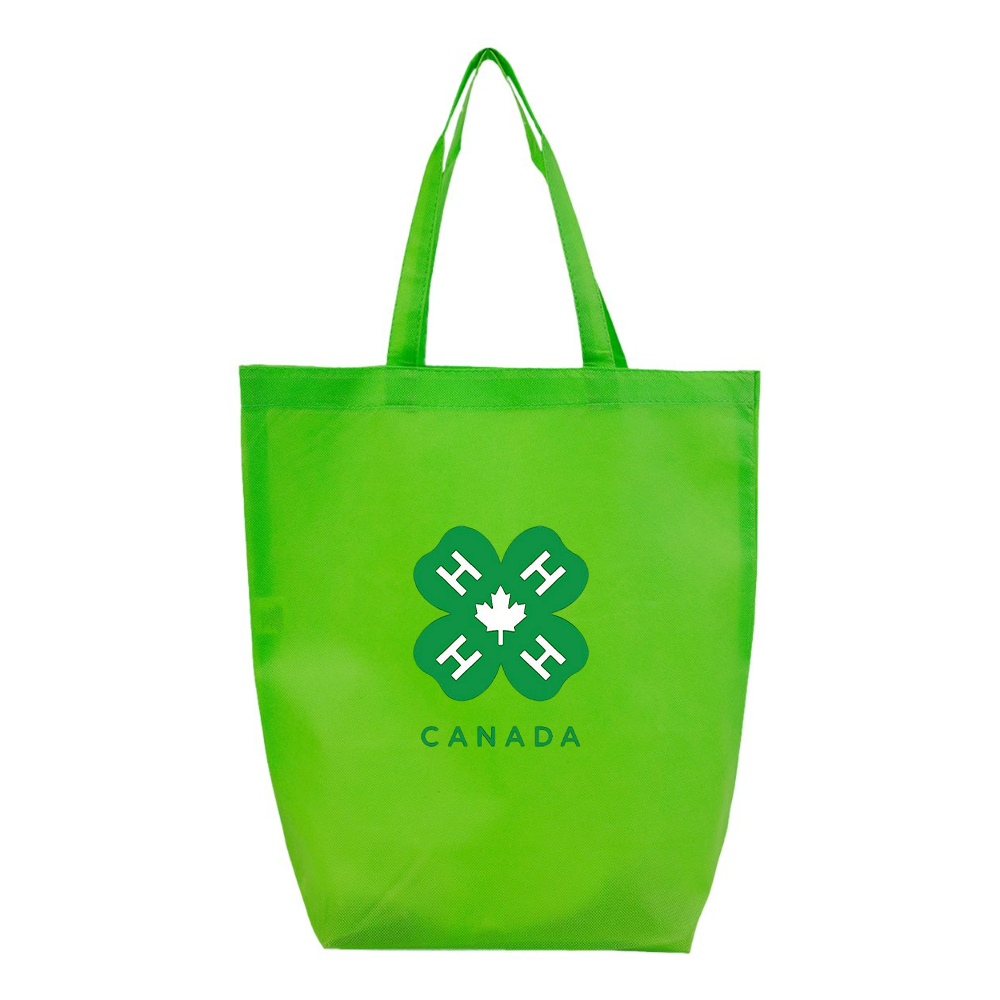 4H Canada Logo Q-Tees Non-Woven Gusset Bottom Tote