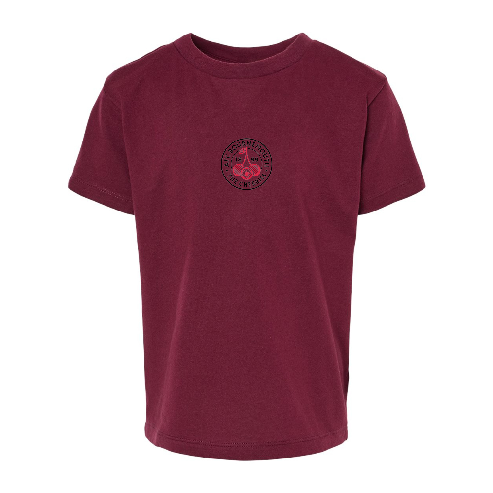 AFC Bournemouth Soccer Logo BELLA  CANVAS Toddler Jersey Tee