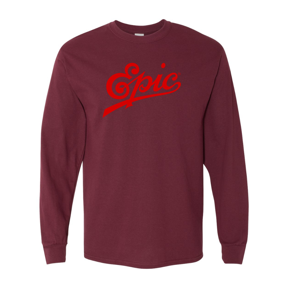 Men's Epic Records  Gildan Heavy Cotton Long Sleeve T-Shirt