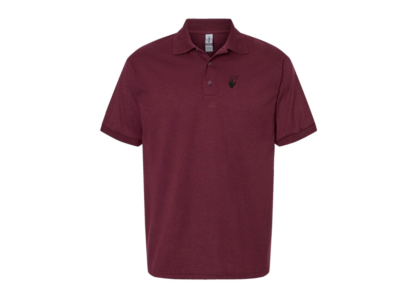 Men's Off-White Hand Gildan Dry Blend Jersey Polo