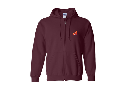 Men's NRJ 12 Logo Gildan  Heavy Blend Full Zip Hooded Sweatshirt