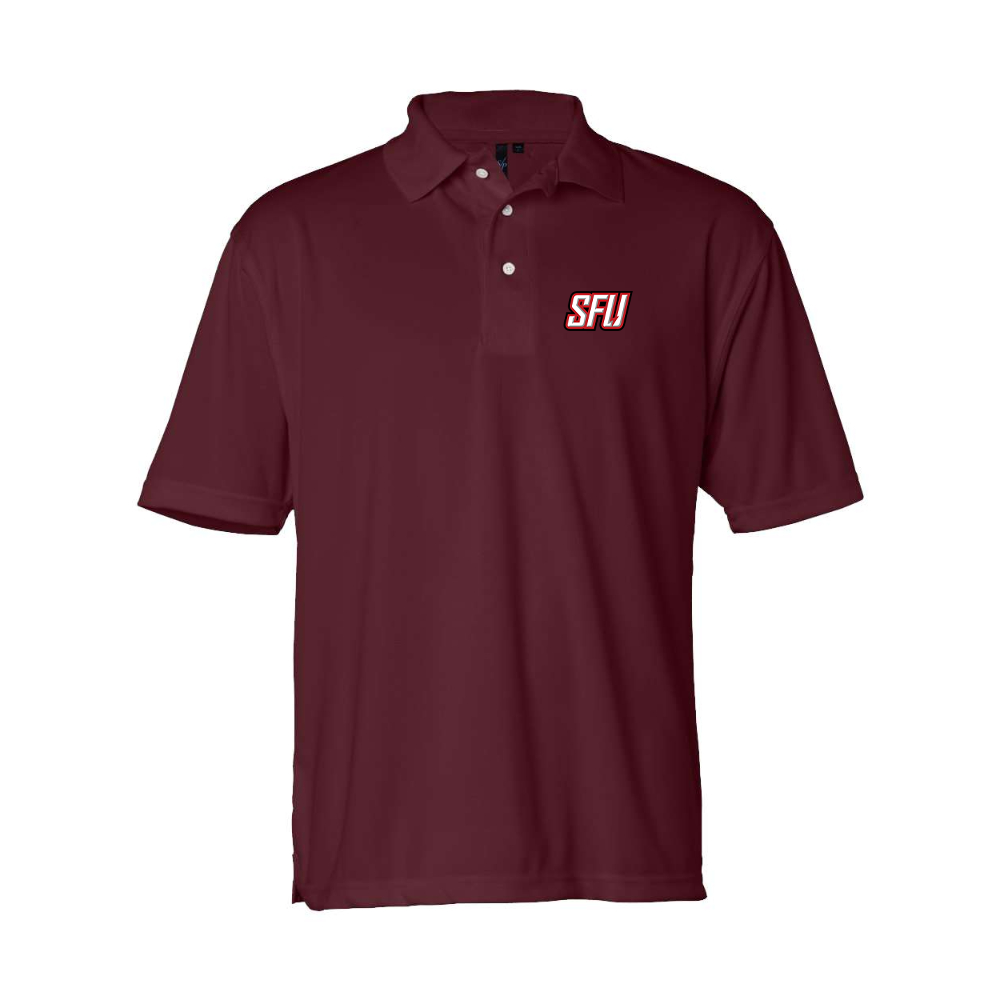 Men's Saint Francis Red Flash Logo Sierra Pacific Moisture Free Mesh Polo