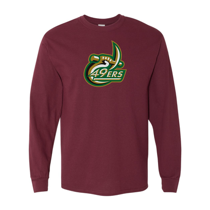 Men's Charlotte 49ers Gildan Heavy Cotton Long Sleeve T-Shirt