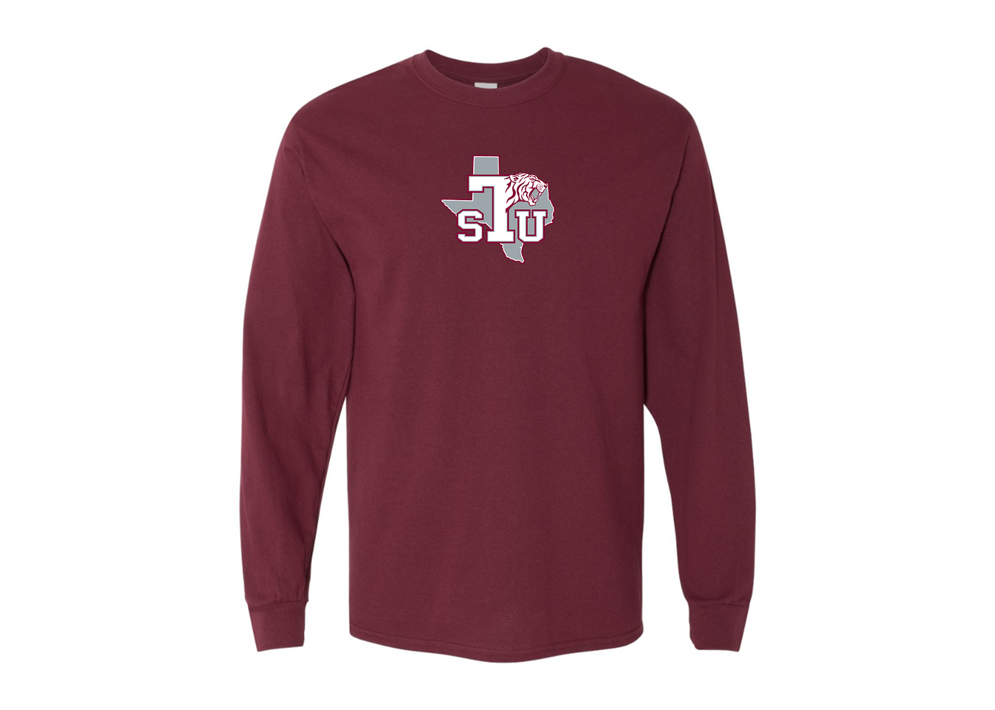 Men's Texas Southern Tigers Gildan Heavy Cotton Long Sleeve T-Shirt