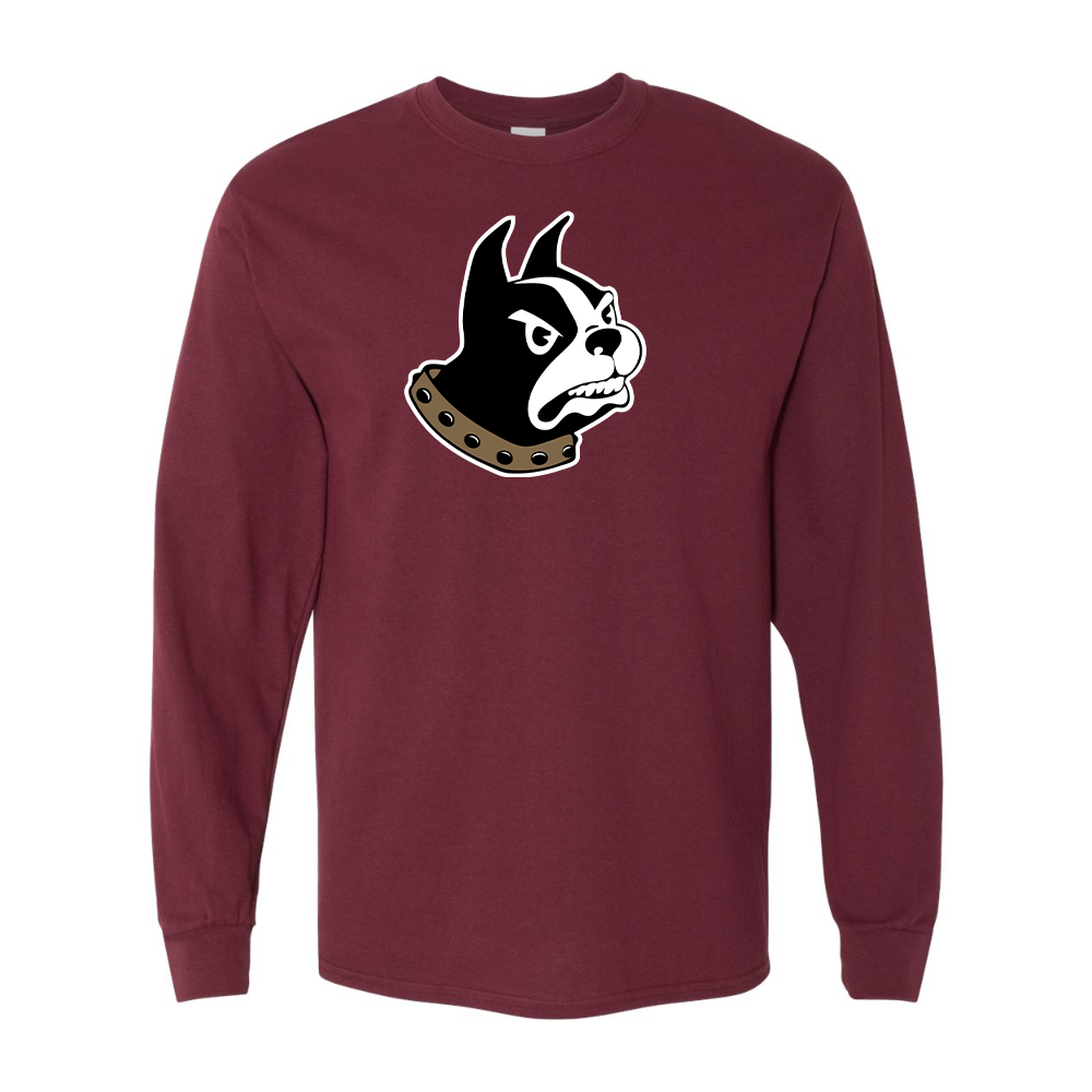 Men's Woffrd Terriers  Gildan Heavy Cotton Long Sleeve T-Shirt
