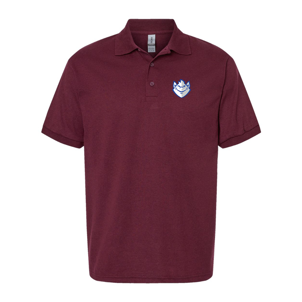 Men's Saint Louis Billikens Logo Gildan Dry Blend Jersey Polo