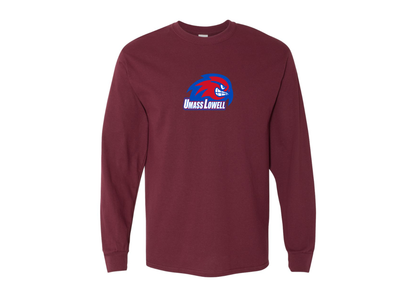 Men's UMass Lowell River Hawks Gildan Heavy Cotton Long Sleeve T-Shirt
