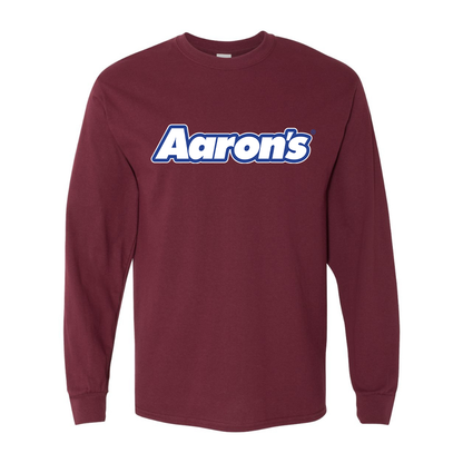 Men's Aaron_s Logo Gildan Heavy Cotton Long Sleeve T-Shirt