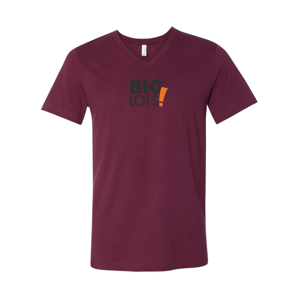 Big Lots Logo BELLA  CANVAS - Jersey V-Neck T-Shirt