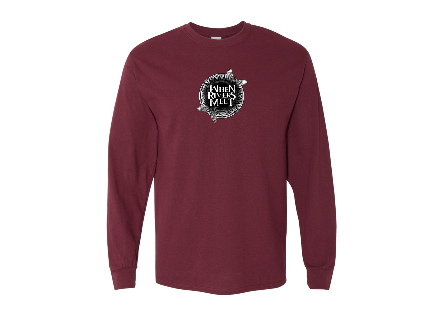 Men's When Rivers Meet Gildan Heavy Cotton Long Sleeve T-Shirt