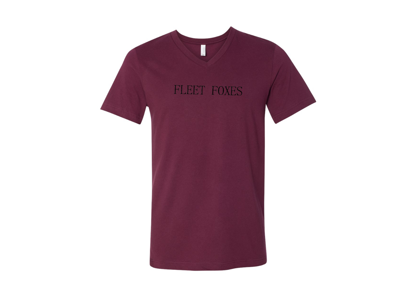 Fleet Foxes Logo BELLA  CANVAS - Jersey V-Neck T-Shirt