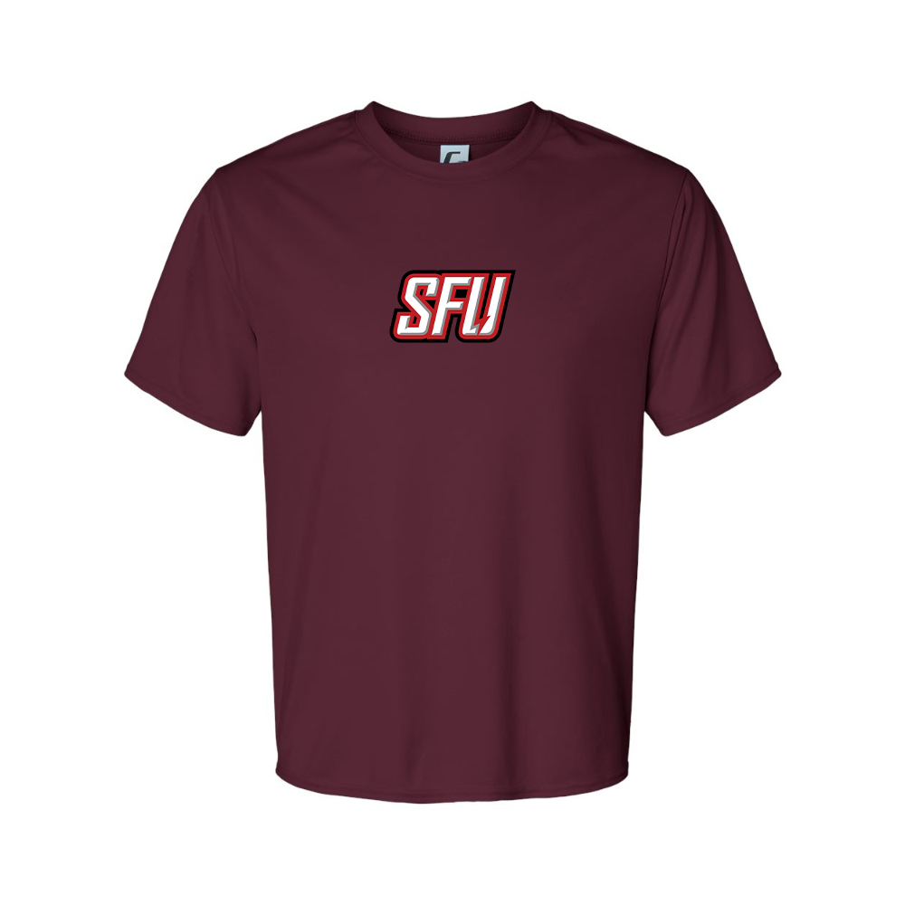 Men's Saint Francis Red Flash Logo Polyester T-Shirt