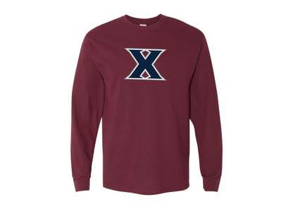 Men's Xavier Musketeers Gildan Heavy Cotton Long Sleeve T-Shirt