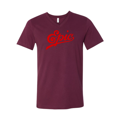 Epic Records BELLA  CANVAS - Jersey V-Neck T-Shirt