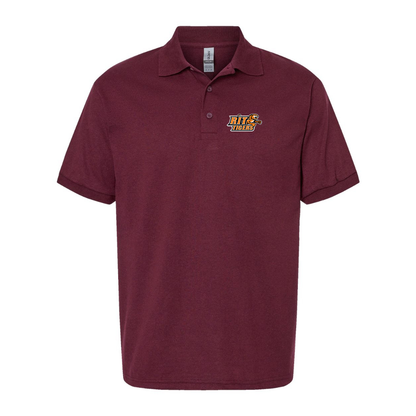 Men's RIT Tigers Logo Gildan Dry Blend Jersey Polo