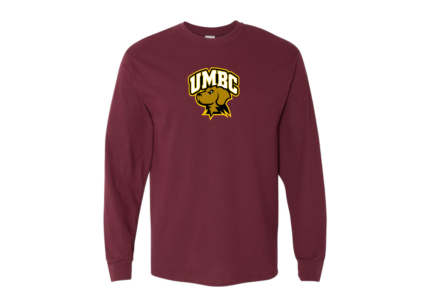 Men's UMBC Retrievers Gildan Heavy Cotton Long Sleeve T-Shirt