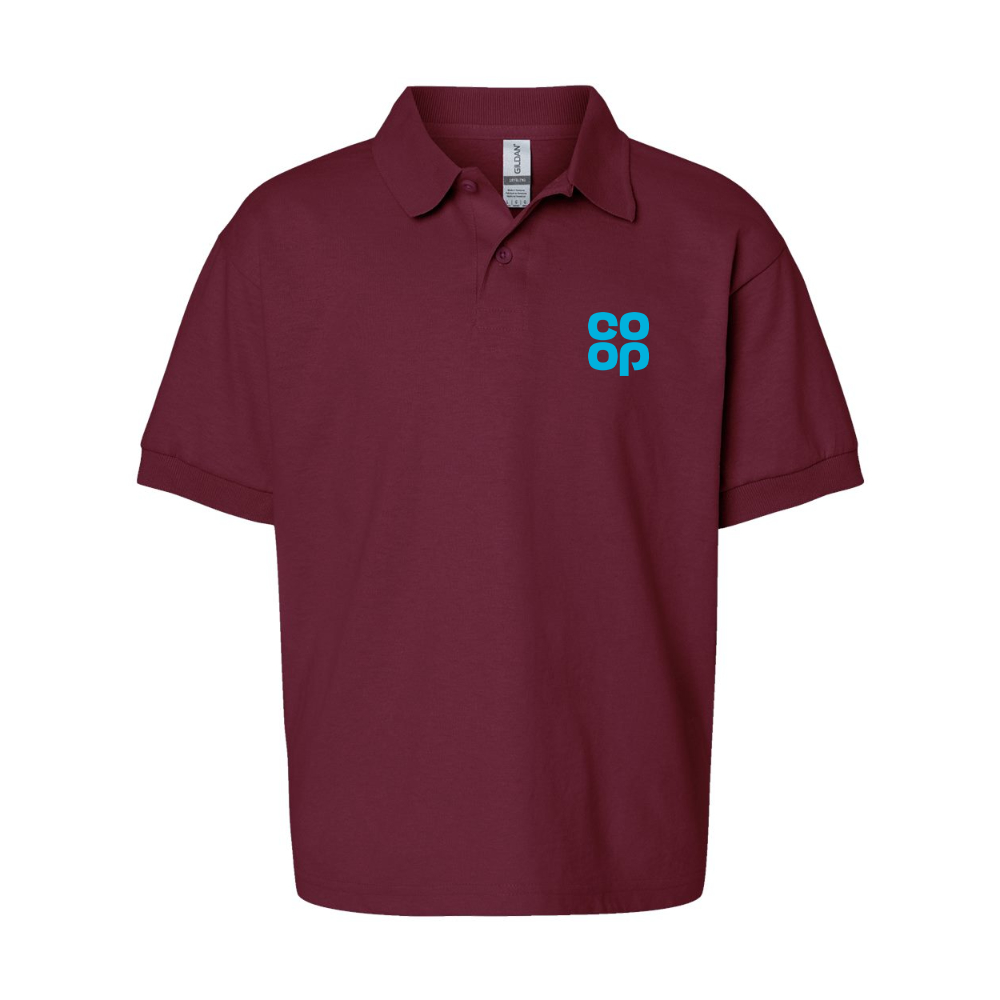Youth CoOp Gildan Dry Blend Jersey Polo