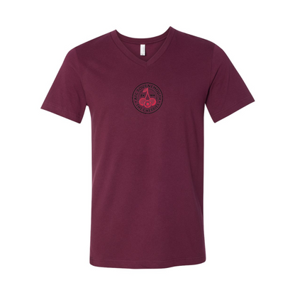AFC Bournemouth Soccer logo BELLA  CANVAS - Jersey V-Neck T-Shirt