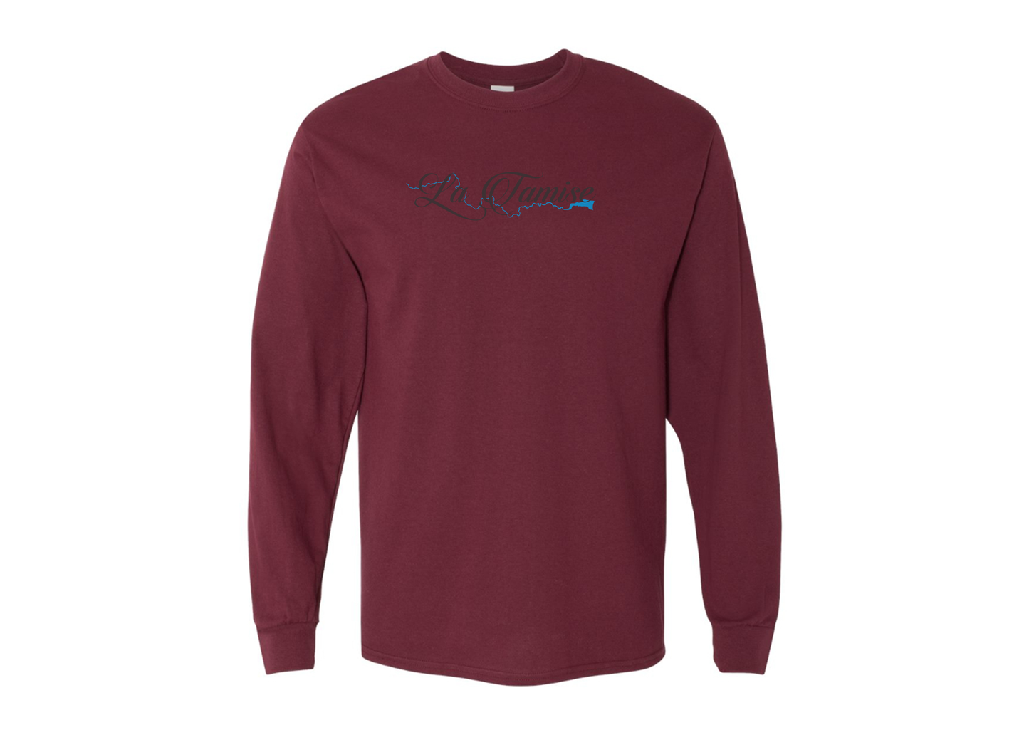 Men's La Tamise Logo Gildan Heavy Cotton Long Sleeve T-Shirt