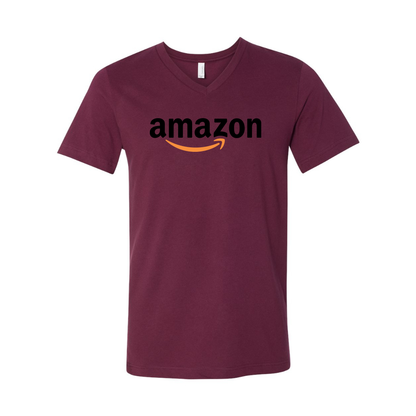 Amazon Logo BELLA  CANVAS - Jersey V-Neck T-Shirt