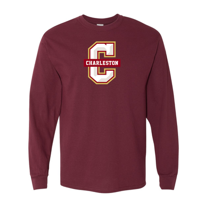 Men's  Charleston Cougars Gildan Heavy Cotton Long Sleeve T-Shirt