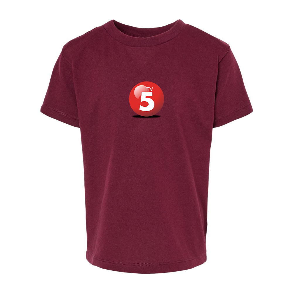 ABC TV5 Logo BELLA  CANVAS Toddler Jersey Tee