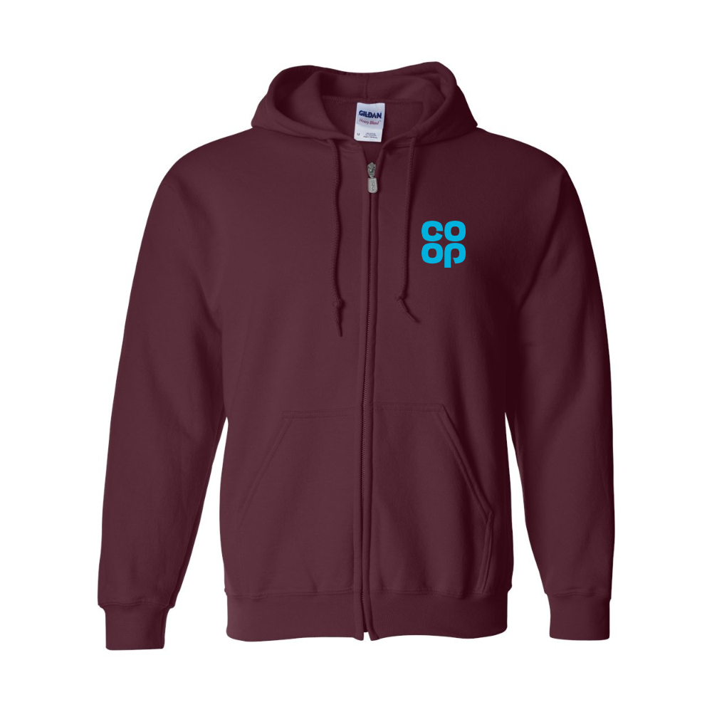 Men's CoOp Gildan  Heavy Blend Full Zip Hooded Sweatshirt