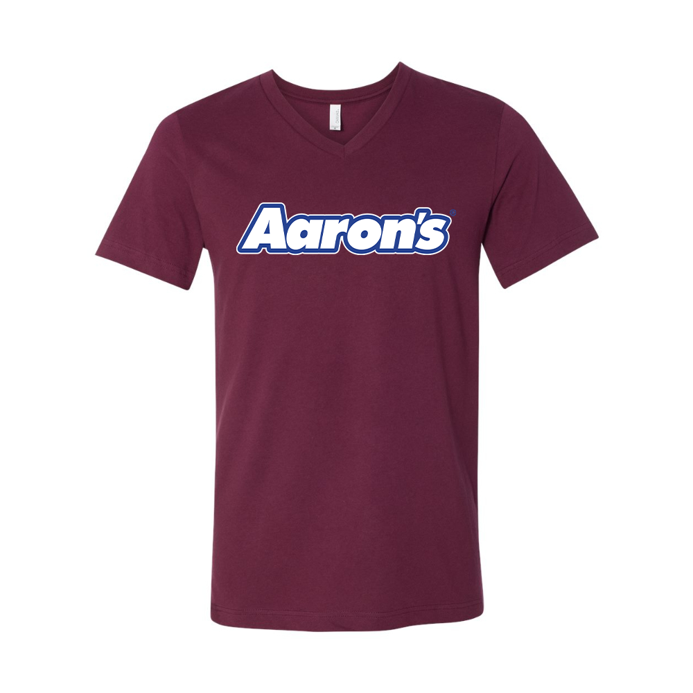 Aaron_s Logo BELLA  CANVAS - Jersey V-Neck T-Shirt