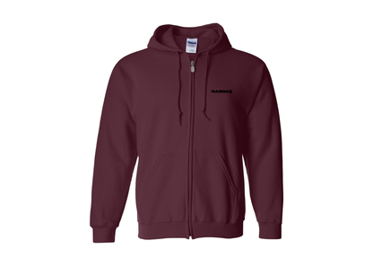 Men's Nasdaq Logo Gildan  Heavy Blend Full Zip Hooded Sweatshirt