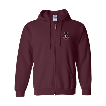Men's   Austin Peay Governors  Gildan  Heavy Blend Full Zip Hooded Sweatshirt