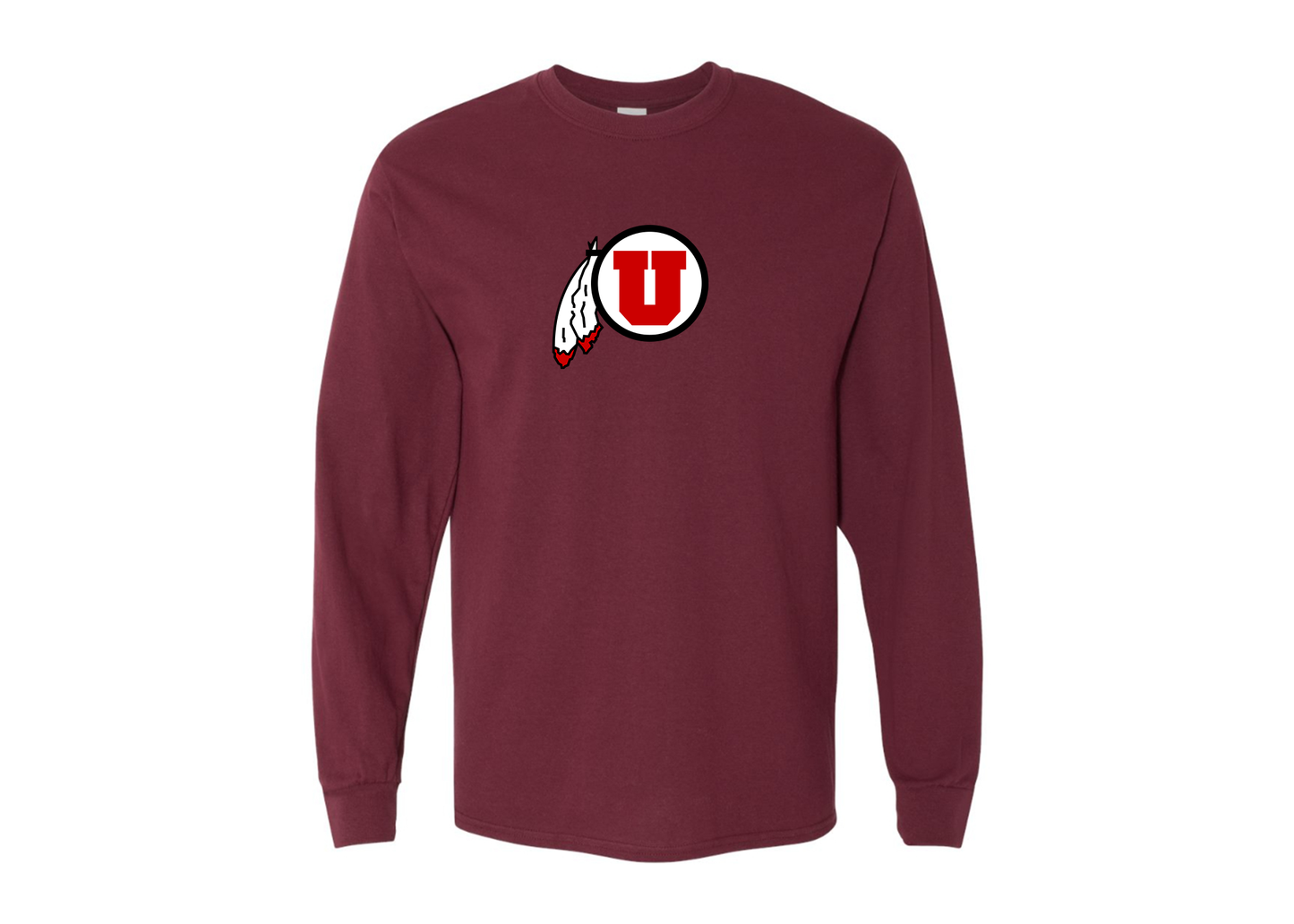 Men's Utah Utes Gildan Heavy Cotton Long Sleeve T-Shirt