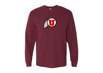 Men's Utah Utes Gildan Heavy Cotton Long Sleeve T-Shirt