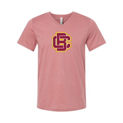 Bethune Cookman Wildcats BELLA  CANVAS - Jersey V-Neck T-Shirt