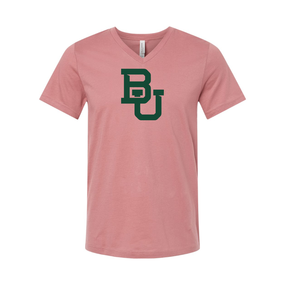 Baylor Bears  BELLA  CANVAS - Jersey V-Neck T-Shirt