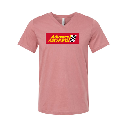 Advance Auto Parts Logo BELLA  CANVAS - Jersey V-Neck T-Shirt