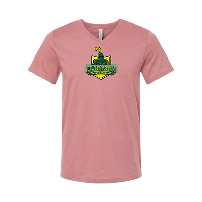 Clarkson Golden Knights BELLA  CANVAS - Jersey V-Neck T-Shirt
