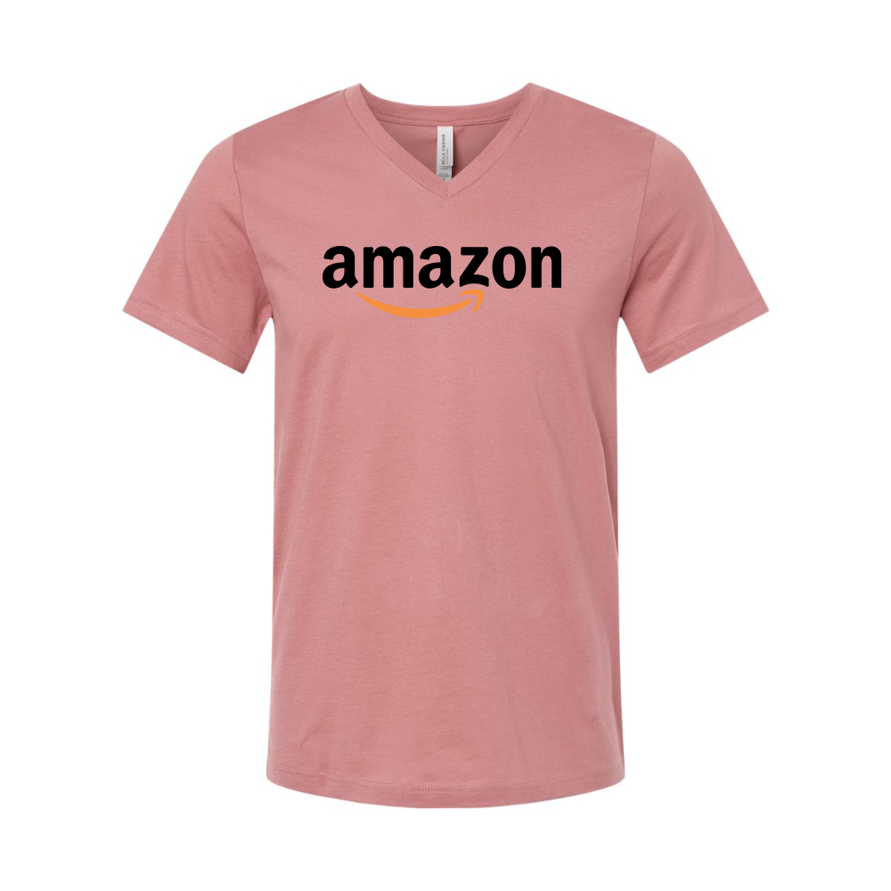 Amazon Logo BELLA  CANVAS - Jersey V-Neck T-Shirt