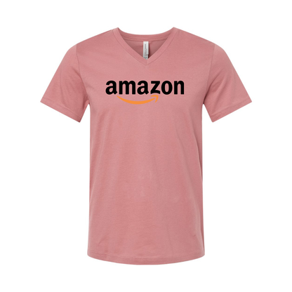 Amazon Logo BELLA  CANVAS - Jersey V-Neck T-Shirt